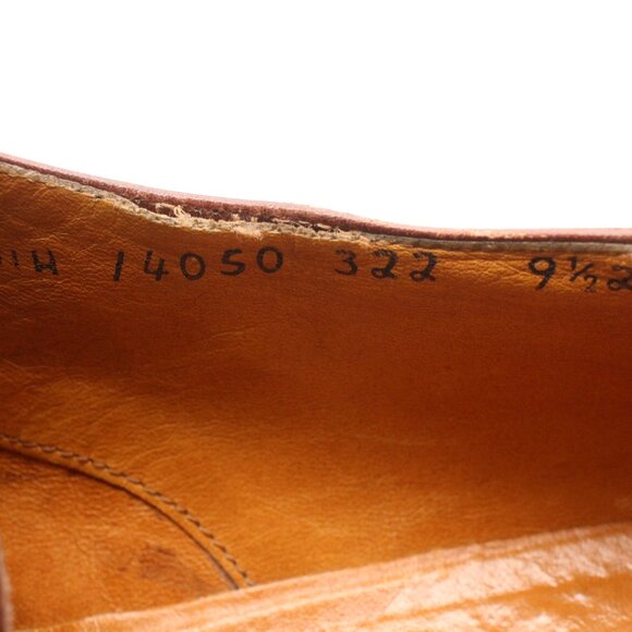 Salvatore Ferragamo Men\'s Size 9.5 2E Monk Strap Brown Leather Dress Shoes